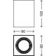 Briloner 7120-014 - LED spot TUBE 1xGU10/5W/230V hoekig