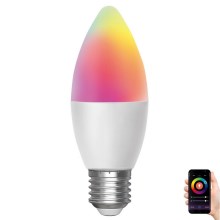LED RGBW Lamp C37 E27/4,9W/230V 2700-6500K - Aigostar