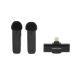 PATONA - SET 2x Draadloze microfoon met clip voor iPhones USB-C 5V