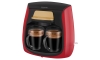 Sencor - Koffiezetapparaat met twee mokken 500W/230V rood/zwart