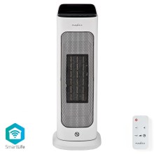 Ventilator met een keramisch verwarmingselement Smartlife 1400/2000W/230V Wi-Fi Tuya + afstandsbediening