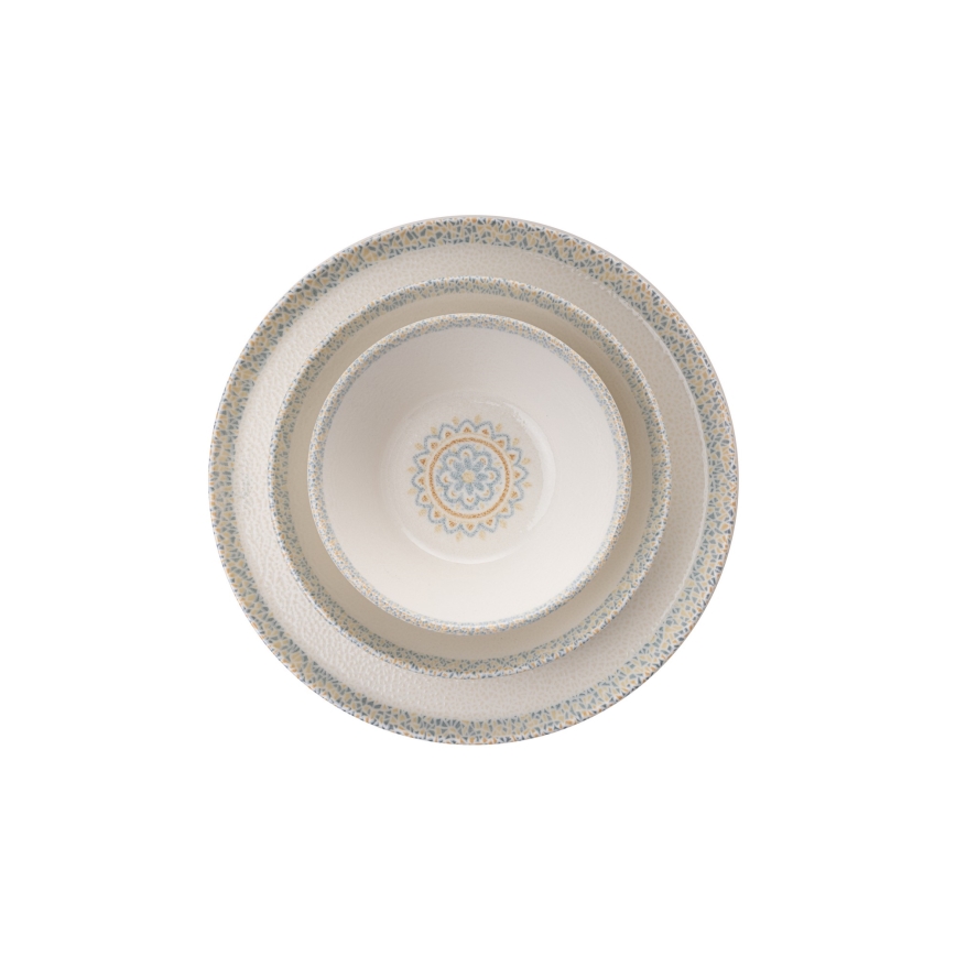 12-delige serviesset wit/porselein