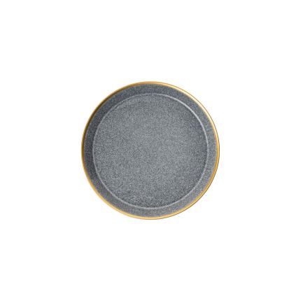 16-delige serviesset antraciet/goud/porselein