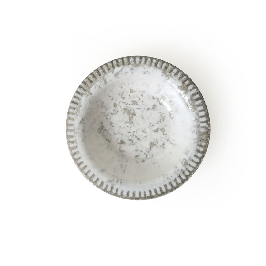 18-delig servies, grijs/keramiek