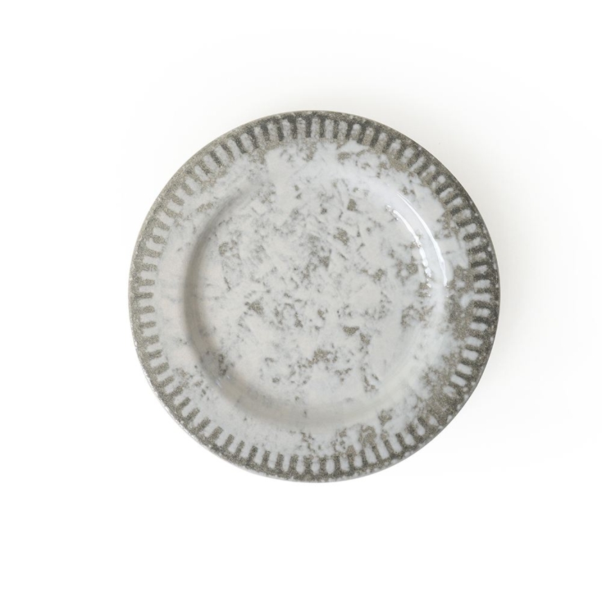 18-delig servies, grijs/keramiek