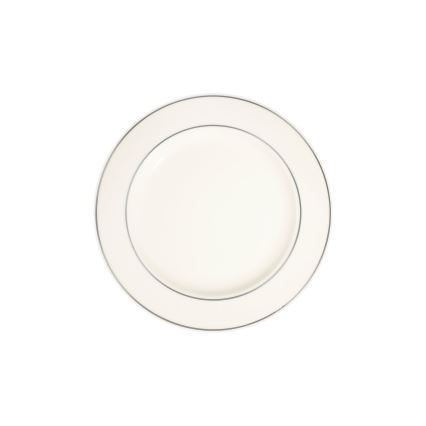18-delig serviesset crème/zilver/porselein