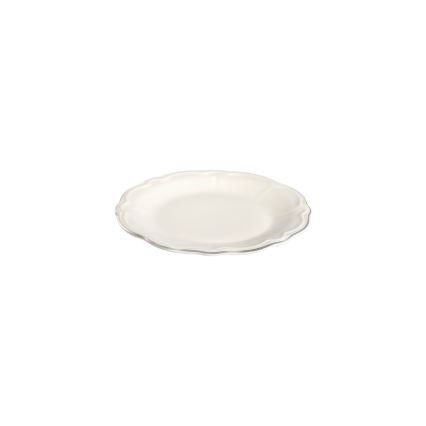 18-delige eettafelset, crème/zilver, porselein