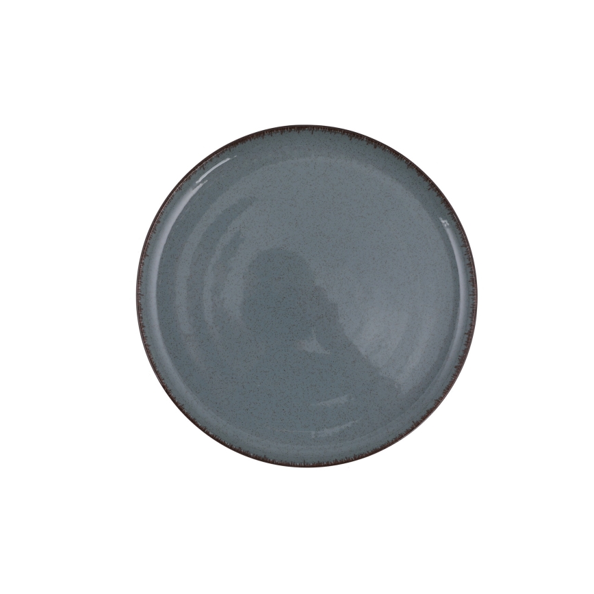 18-delige serviesset, blauw porselein