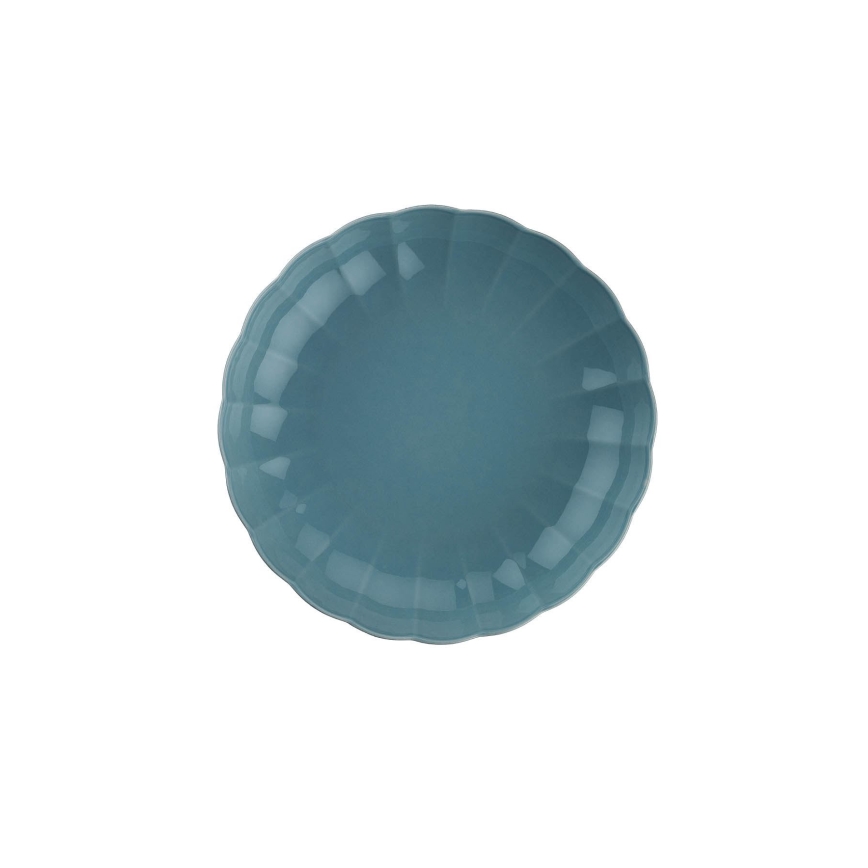 18-delige serviesset, blauw/porselein