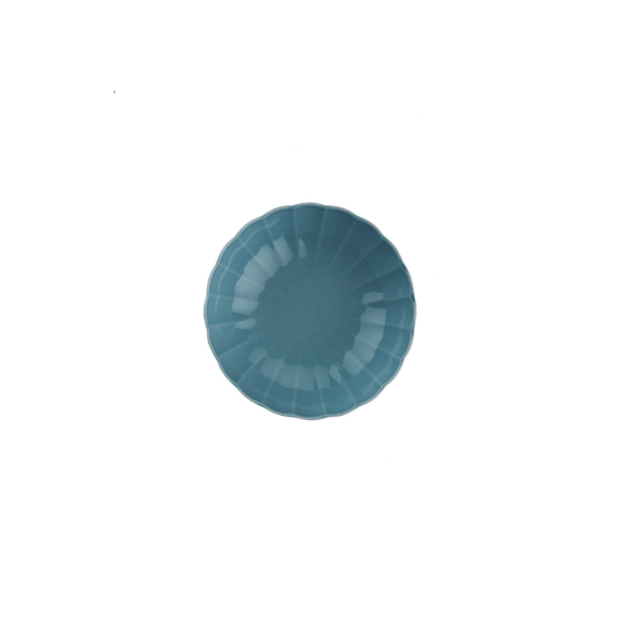 18-delige serviesset, blauw/porselein