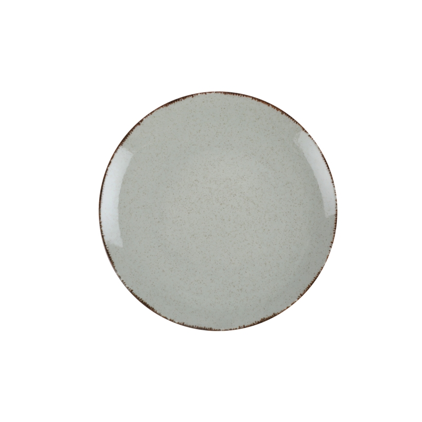 18-delige serviesset, groen/porselein