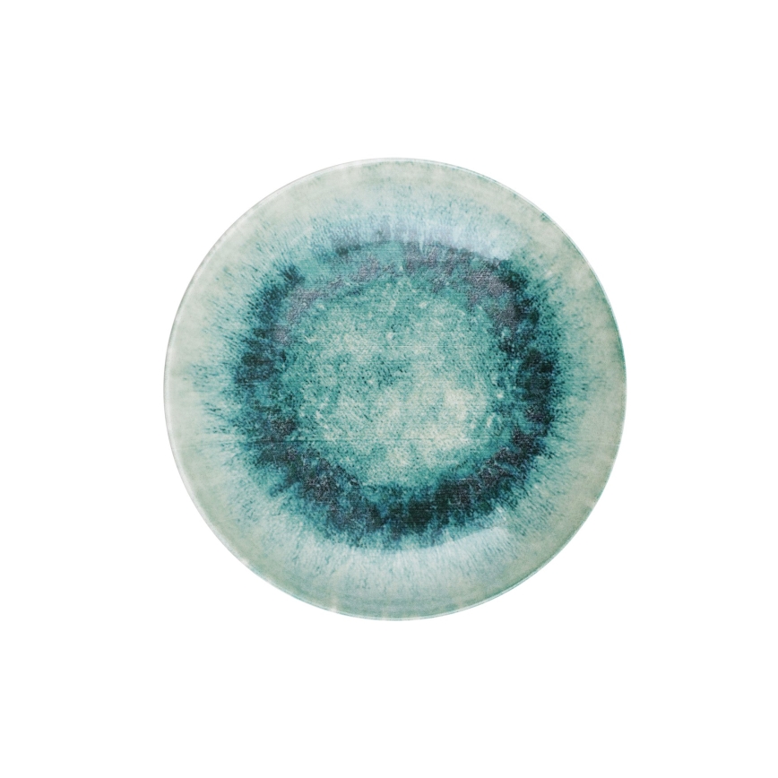 18-delige serviesset in blauw porselein