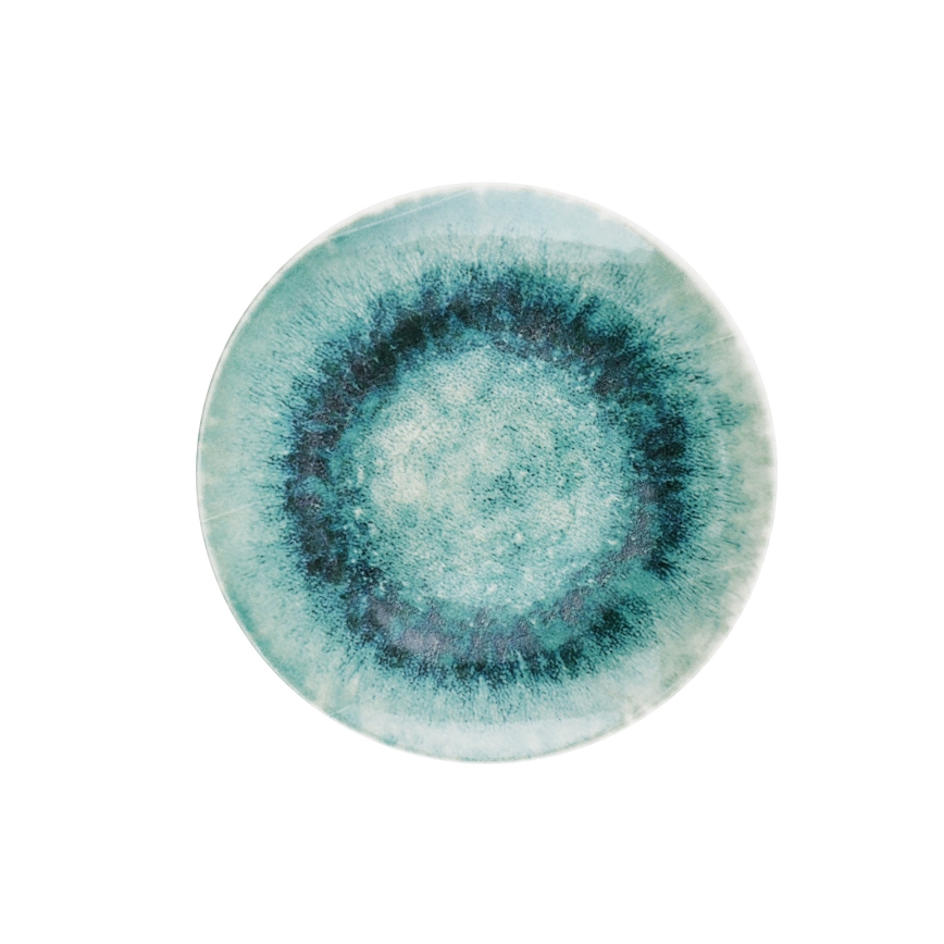 18-delige serviesset in blauw porselein