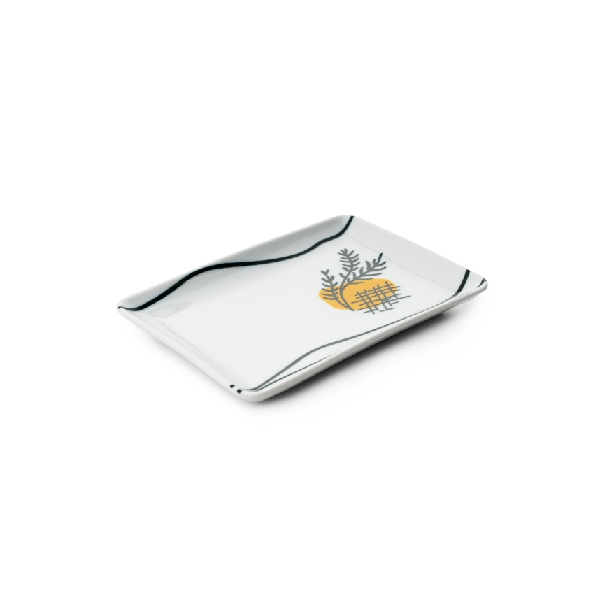 18-delige serviesset veelkleurig/porselein