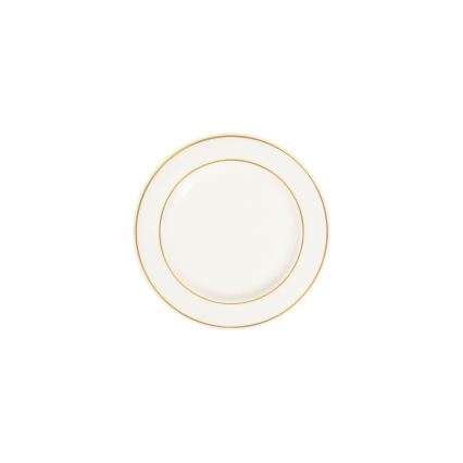 18-delige serviesset wit/goud/porselein