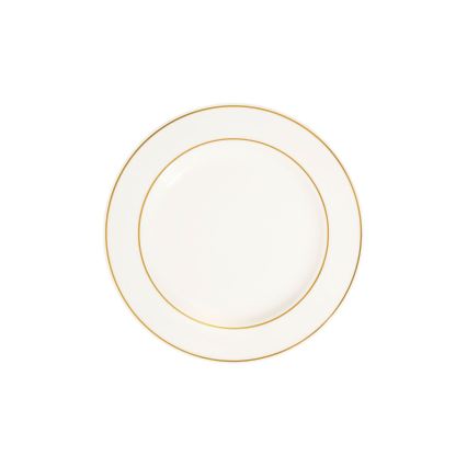 18-delige serviesset wit/goud/porselein