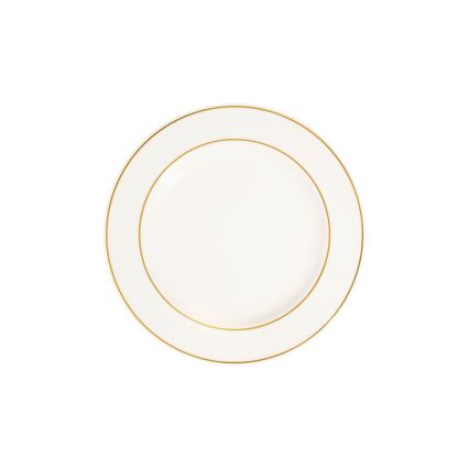 18-delige serviesset wit/goud/porselein
