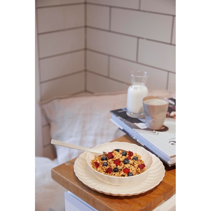 18-delige serviesset, wit porselein