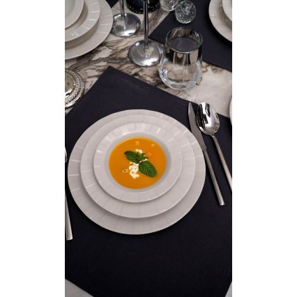 18-delige serviesset, wit porselein