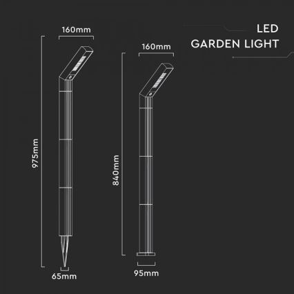 2-in-1 LED-zonnelamp LED/1,5W/3,7V IP65 1500 mAh