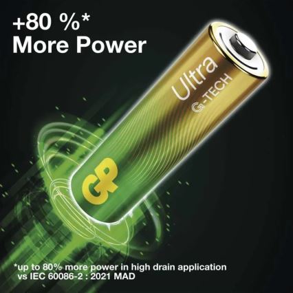 2 st. Alkaline batterij C GP ULTRA 1,5V