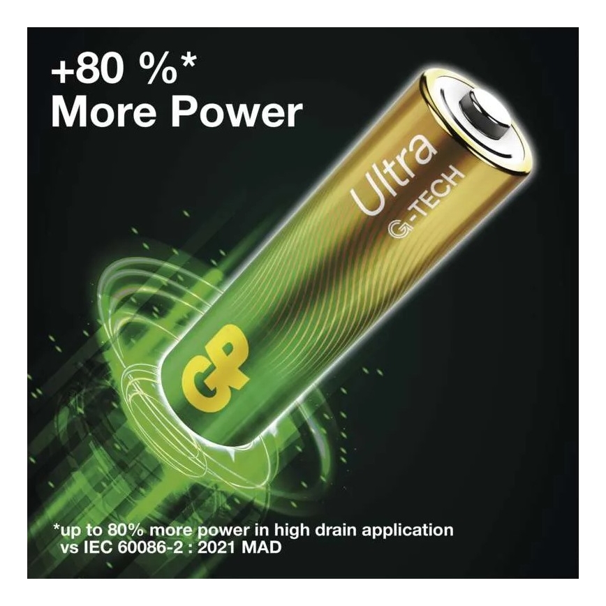 2 st. Alkaline batterij C GP ULTRA 1,5V