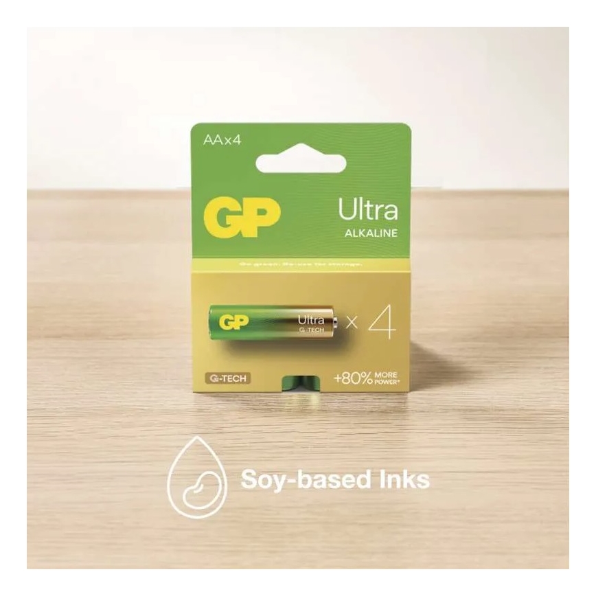 2 st. Alkaline batterij C GP ULTRA 1,5V