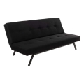 2-zits slaapbank BAKU, zwart