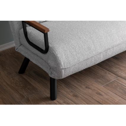 2-zits slaapbank QIRA, grijs