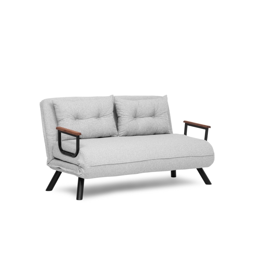 2-zits slaapbank QIRA, grijs