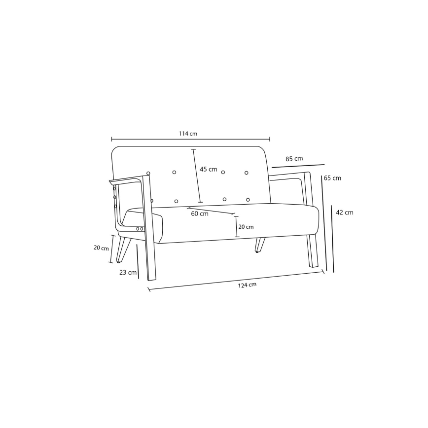 2-zitsbank TUMI bruin