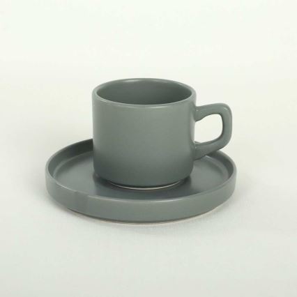 20-delige serviesset, kleurrijk/steengoed