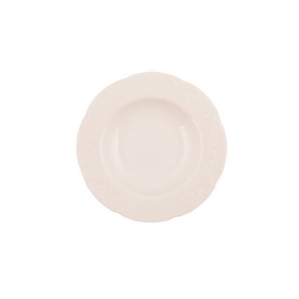 24-delig servies van crèmekleurig porselein