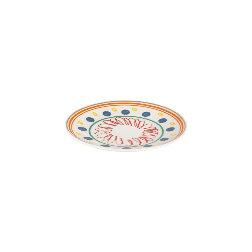 24-delig servies, veelkleurig/porselein
