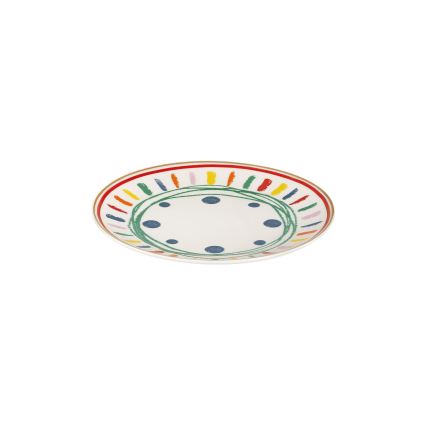 24-delig servies, veelkleurig/porselein