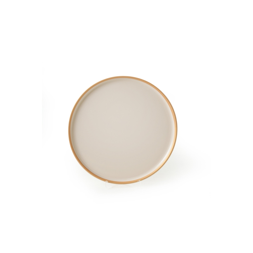 24-delig serviesset beige/keramiek