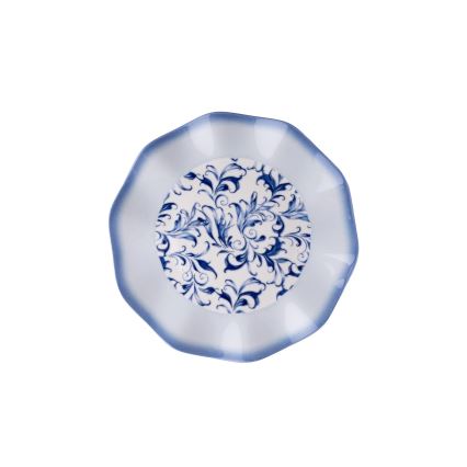 24-delige porseleinen serviesset, blauw