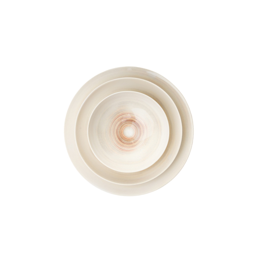 24-delige serviesset beige/porselein