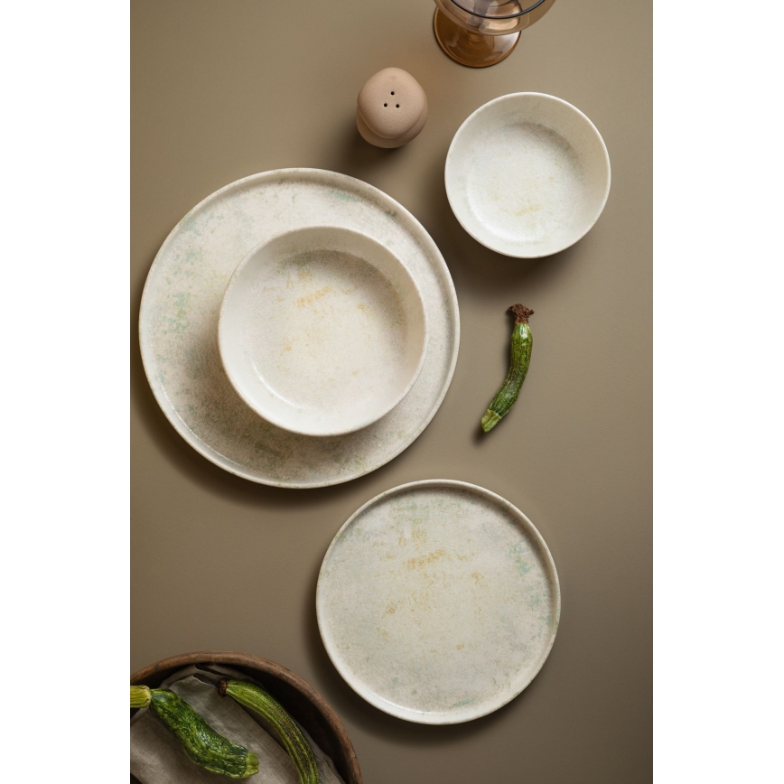 24-delige serviesset beige/porselein