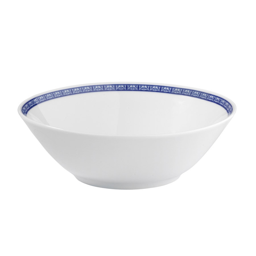 24-delige serviesset, blauw/porselein