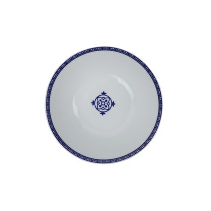 24-delige serviesset, blauw/porselein