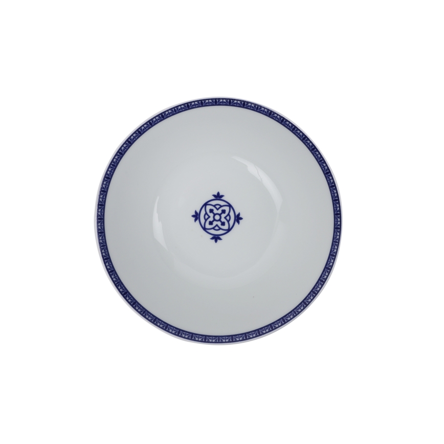 24-delige serviesset, blauw/porselein