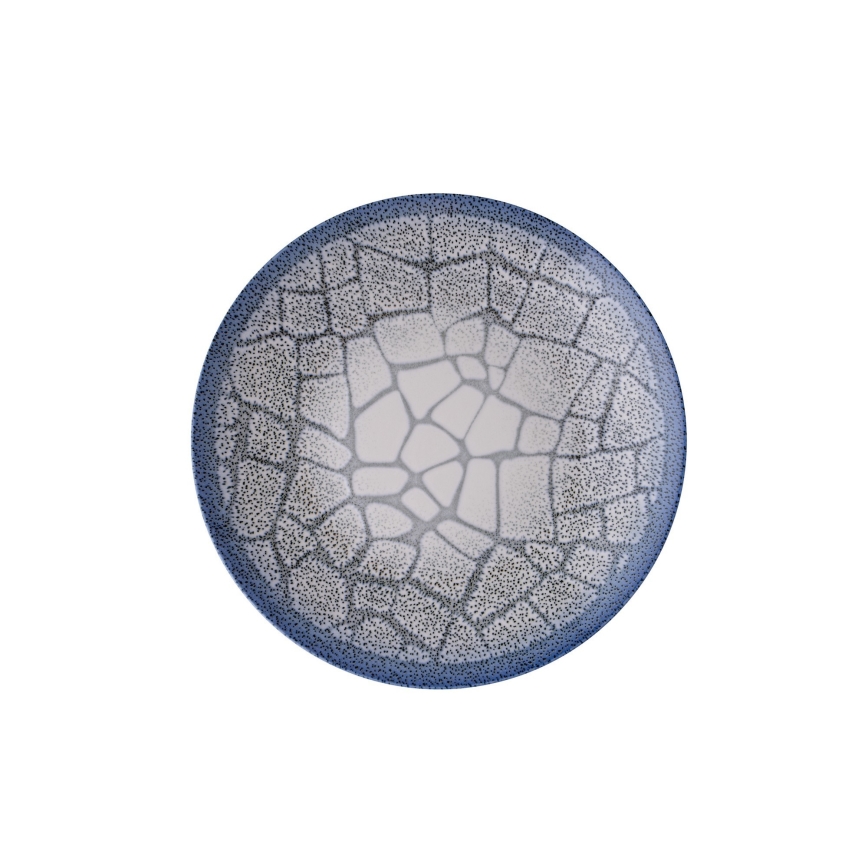 24-delige serviesset, blauw/porselein