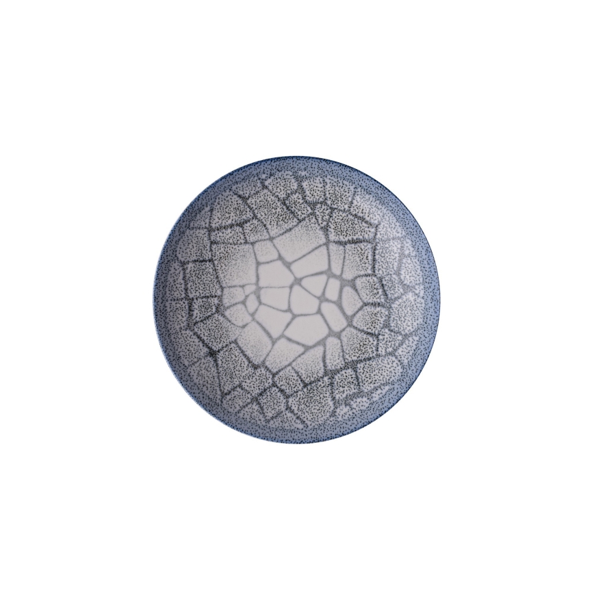 24-delige serviesset, blauw/porselein