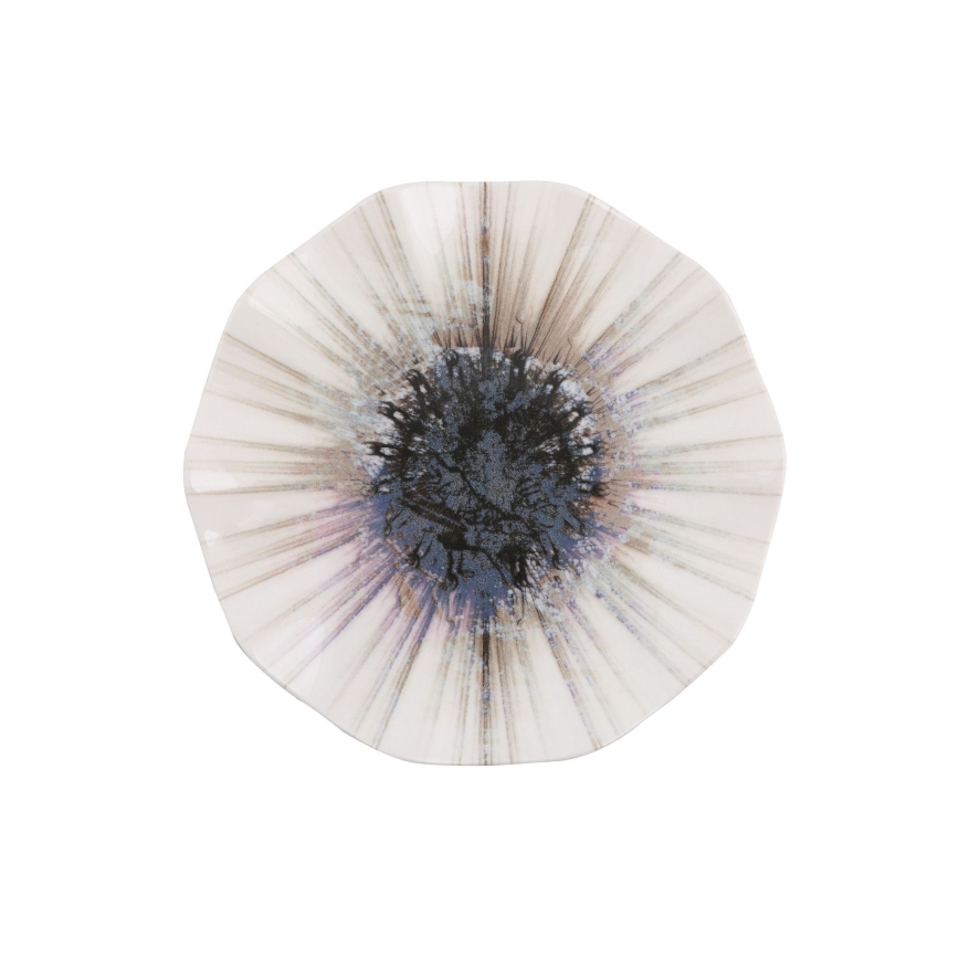 24-delige serviesset, bruin porselein