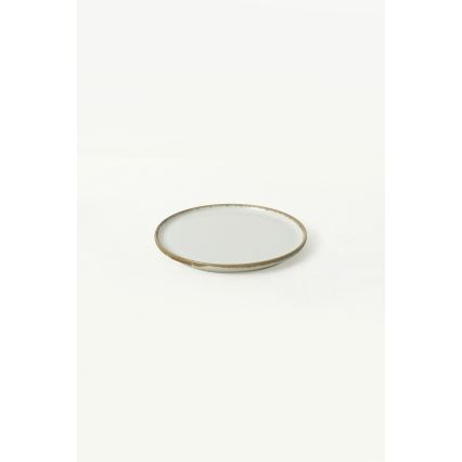 24-delige serviesset, crème/bruin, keramiek