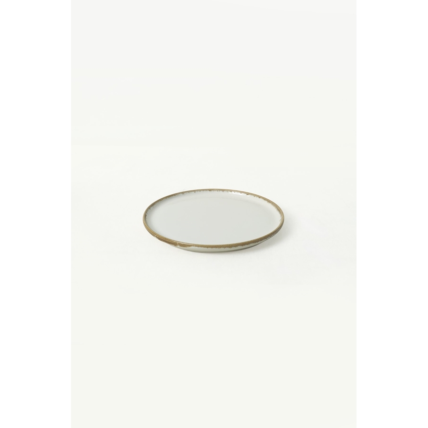 24-delige serviesset, crème/bruin, keramiek