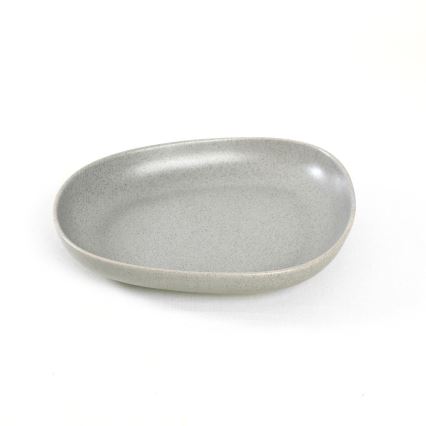 24-delige serviesset, grijs/steengoed