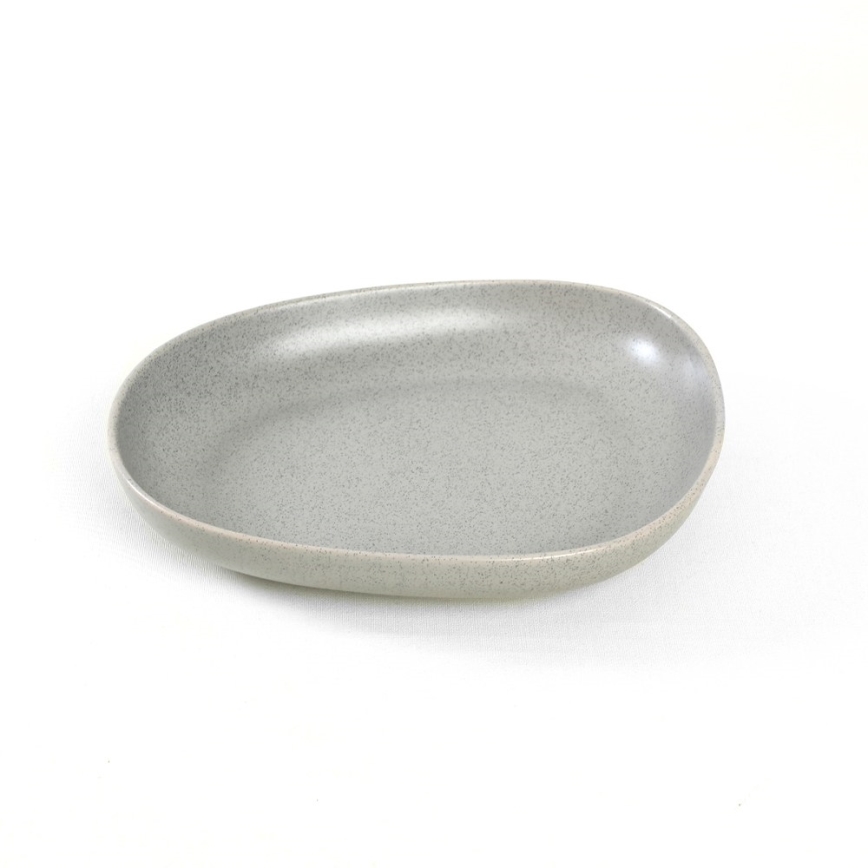 24-delige serviesset, grijs/steengoed