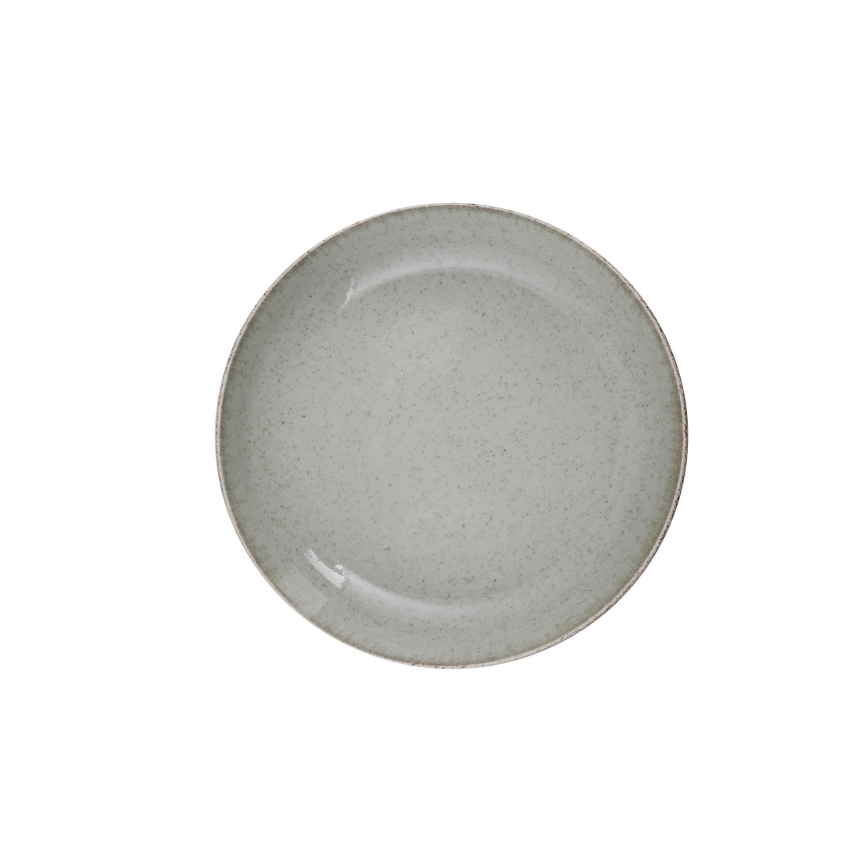 24-delige serviesset, groen/porselein